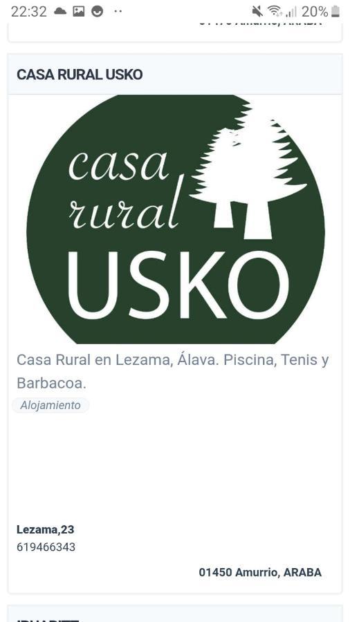 Casa Rural Usko X Vi0020 Амуррио Экстерьер фото